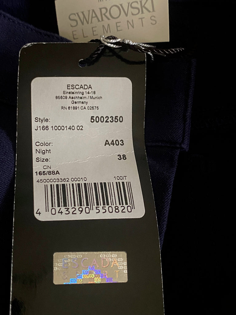 ESCADA Navy Jeans Swarovski - Tags