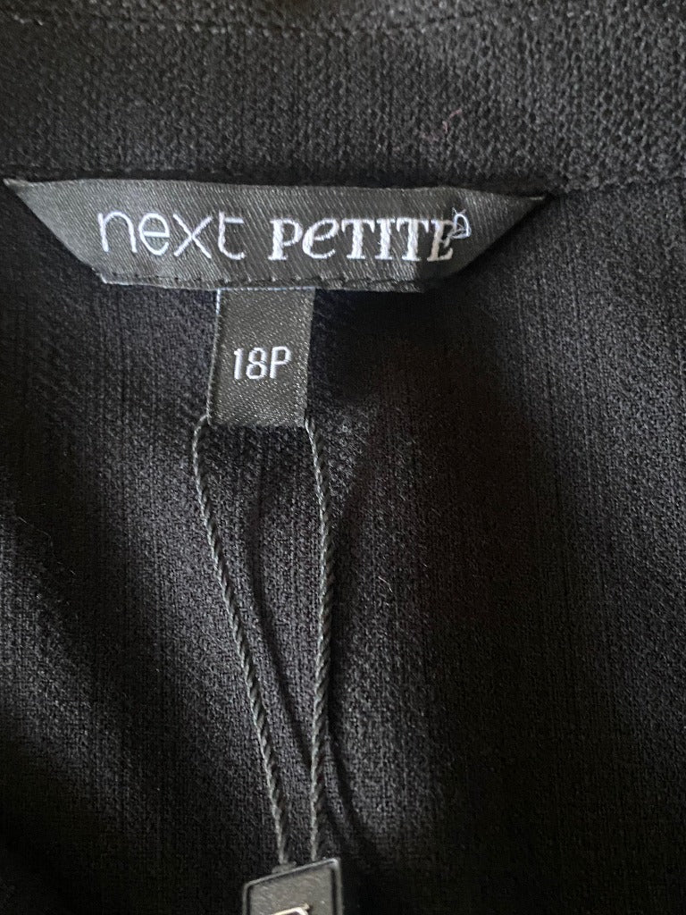 Next Petite Black Dress size UK18 NEW with Tags