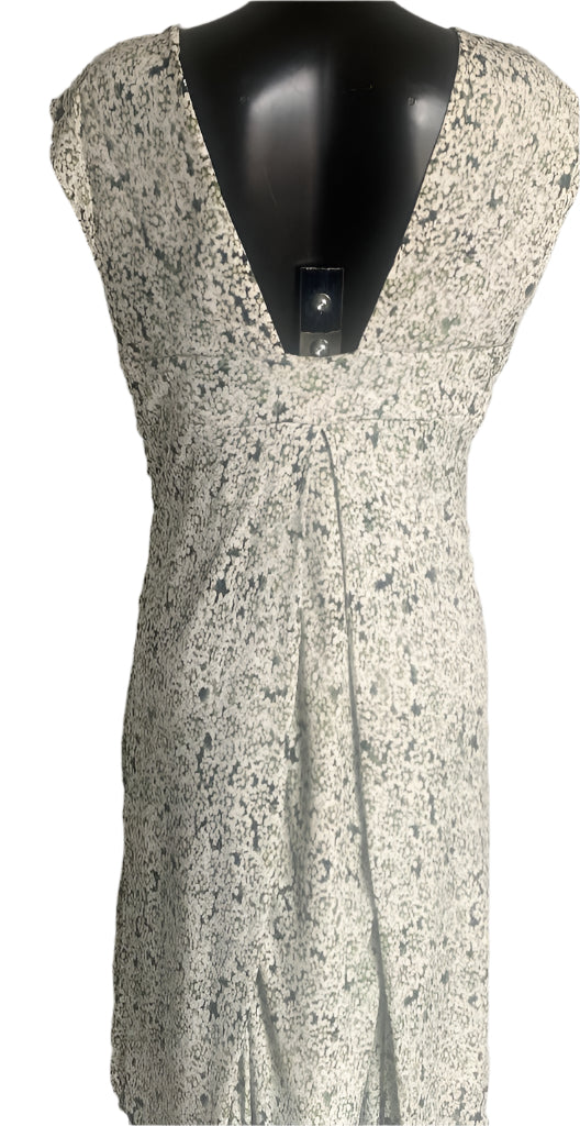 Tory Burch 'Valerie' Cream & Green Dress - UK M