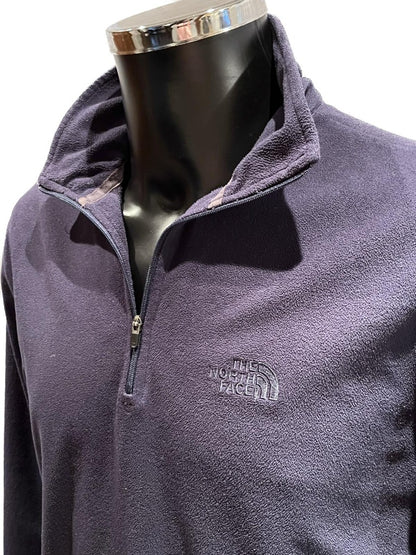 The North Face Navy Fleece - Chest Detail