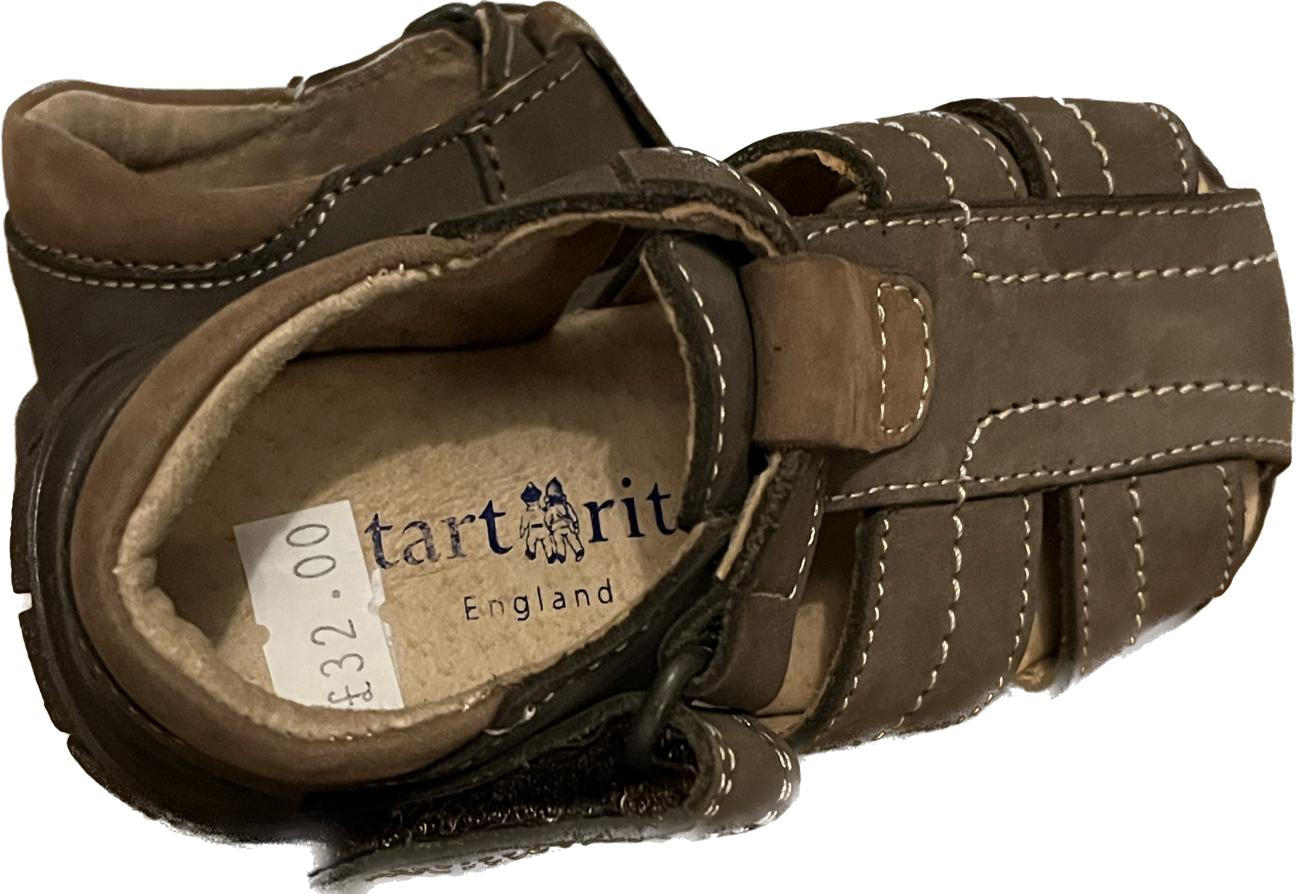 Start-Rite Brown boys Weasel  Sandals size UK3.5F. NEW in Box