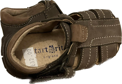 Start-Rite Brown boys Weasel  Sandals size UK3.5F. NEW in Box