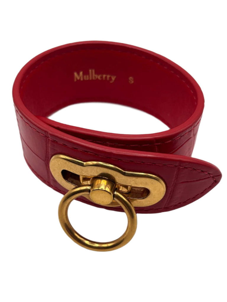 Mulberry Bayswater Red Cuff Bracelet