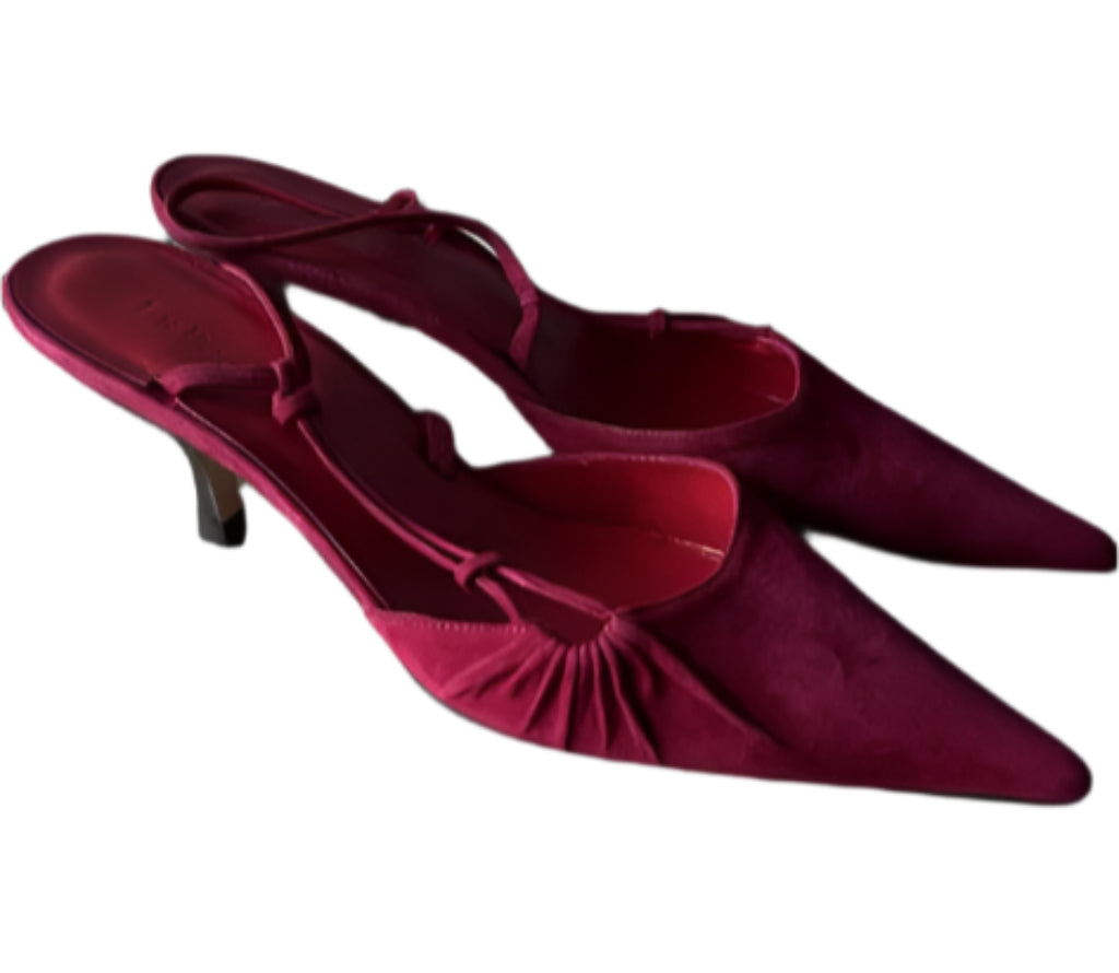 LK Bennett Red Suede Shoes - UK6C
