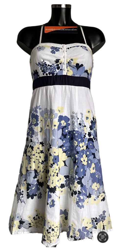 MONSOON White Floral Dress - UK10