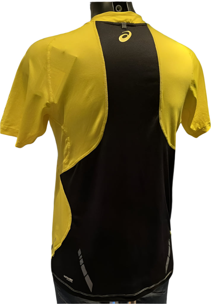 ASICS Yellow Cycling Shirt - Rear