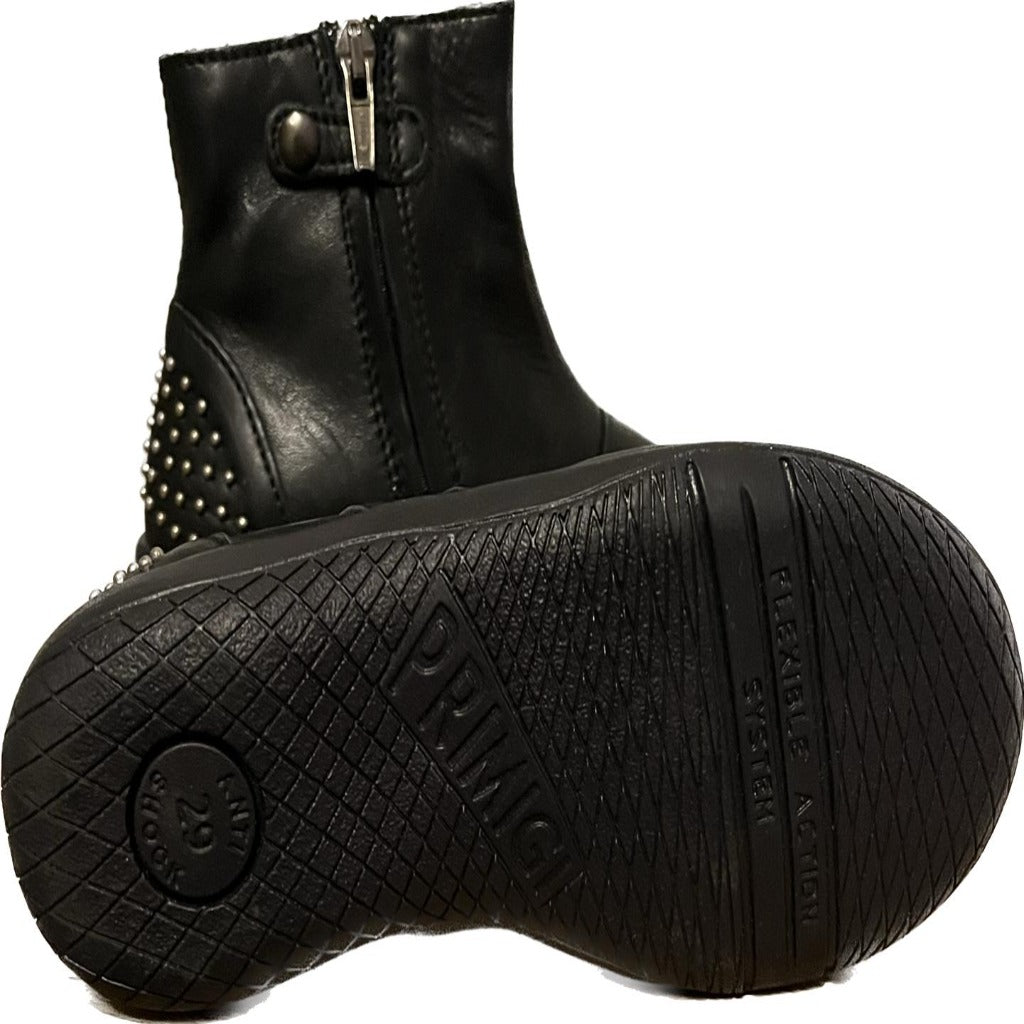 Primigi Black BRIDG Leather Boots size UK10.5 Child  NEW