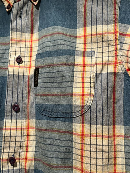 Armani Junior Blue/White Checked Shirt, Age 13 yrs - Pre-loved