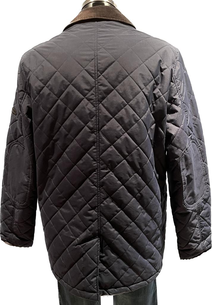 Ben Sherman Quilted Navy Jacket - Rear
