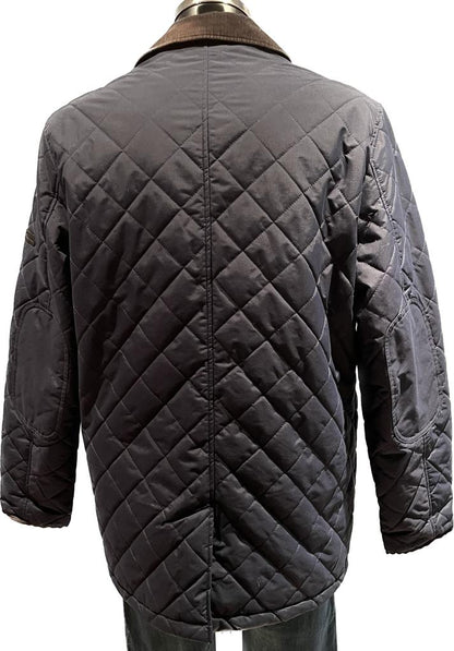 Ben Sherman Quilted Navy Jacket - Rear