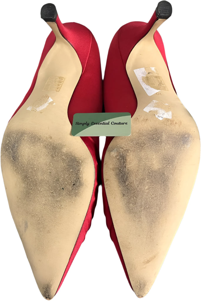 Roland Cartier Red Satin Shoes - UK10