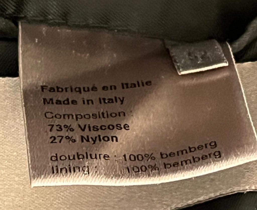 CHRISTIAN DIOR Made In Italy & Material