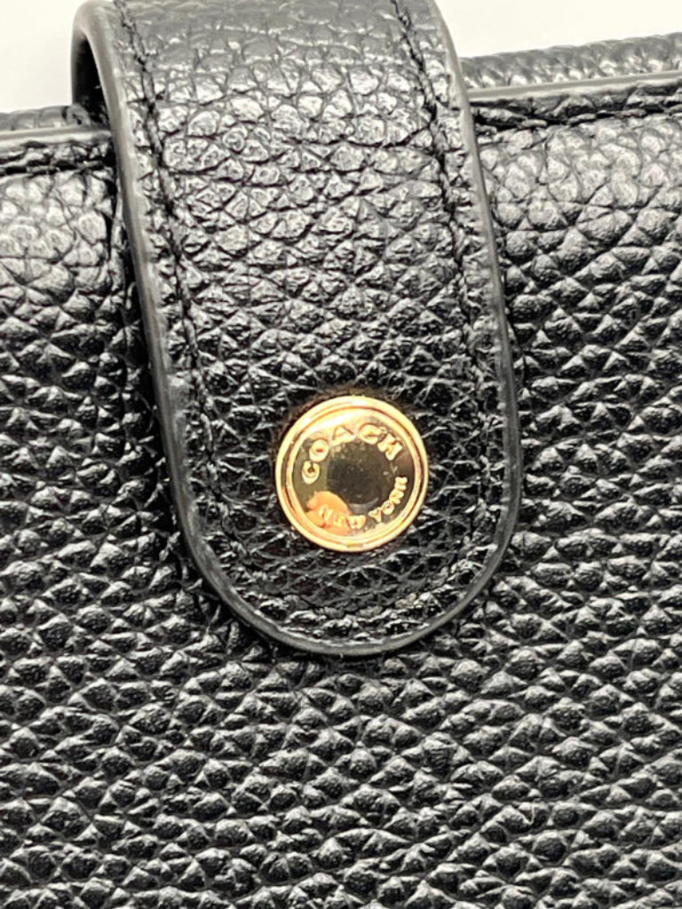 Coach Black Pebbled Leather Purse