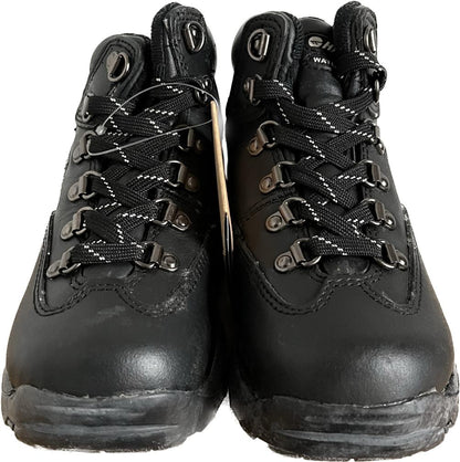 Hi-Tec Black Leather Boots size UK11 Kids  NEW in box