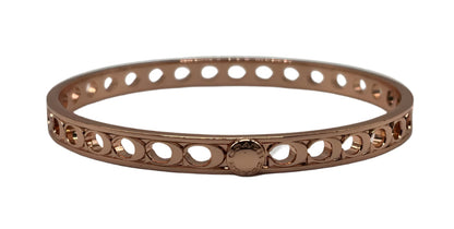 COACH Rose Gold Bangle - NEW with Dust Jacket
