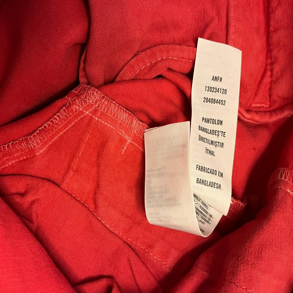 Abercrombie  Fitch Red Trousers - Wash Label