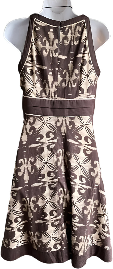 PRINCIPLES PETITE Brown Cream Dress UK10 Brand NEW with Tags