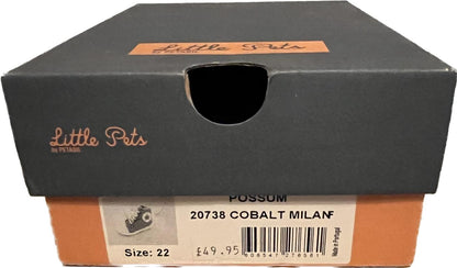 Petasil 'Little Pets' Blue POSSUM Leather Boots size EU22 UK5  Infant  NEW in Box