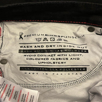 Ringspun Black Jean W34 - Wash Label