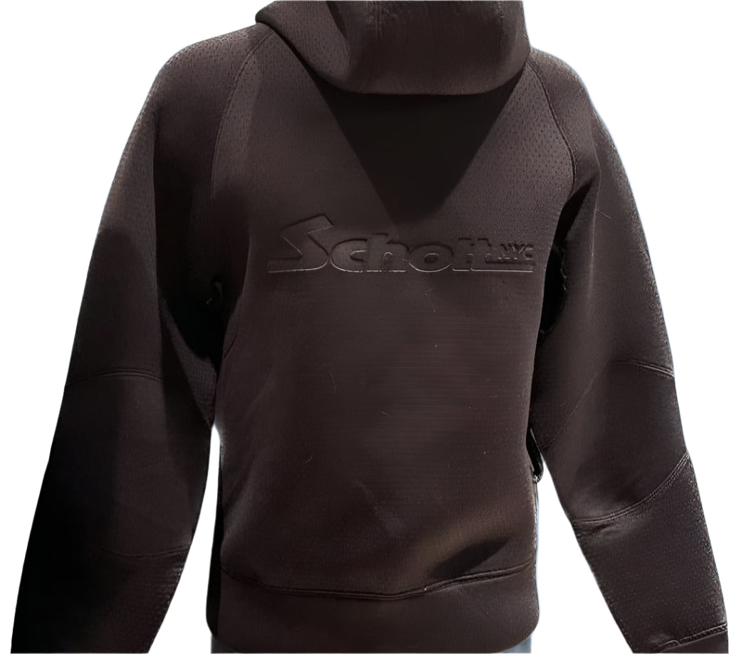 Schott Vintage NYC Hoodie  - Black - Rear