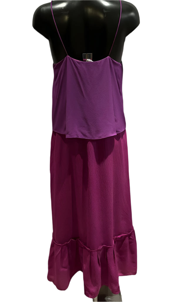 D von F Purple Silk Dress  - UK8