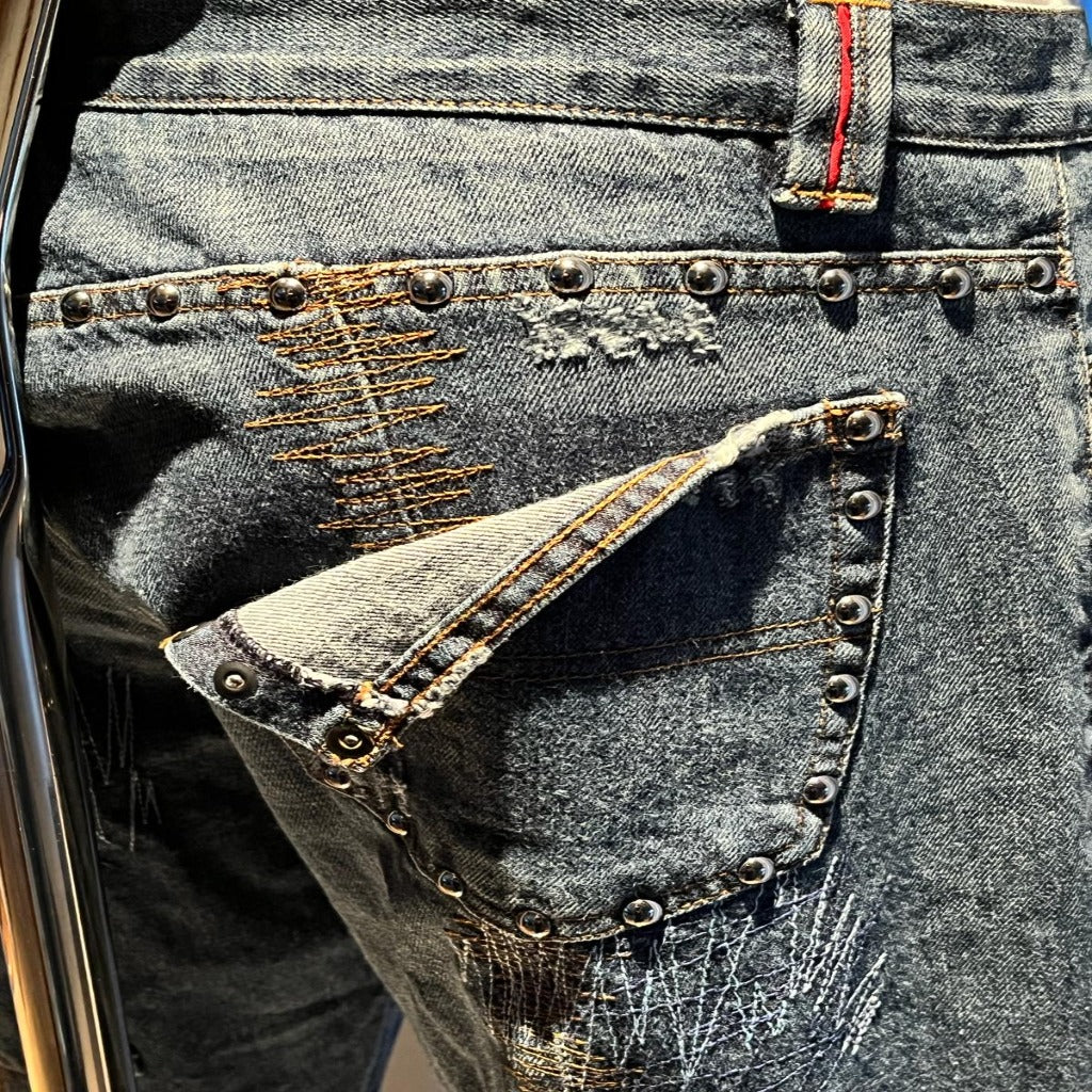 Boss Red Label Patch Jeans W34 - Torn Pocket
