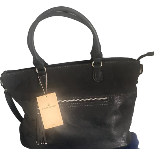 David Jones Black Leather Bag NEW