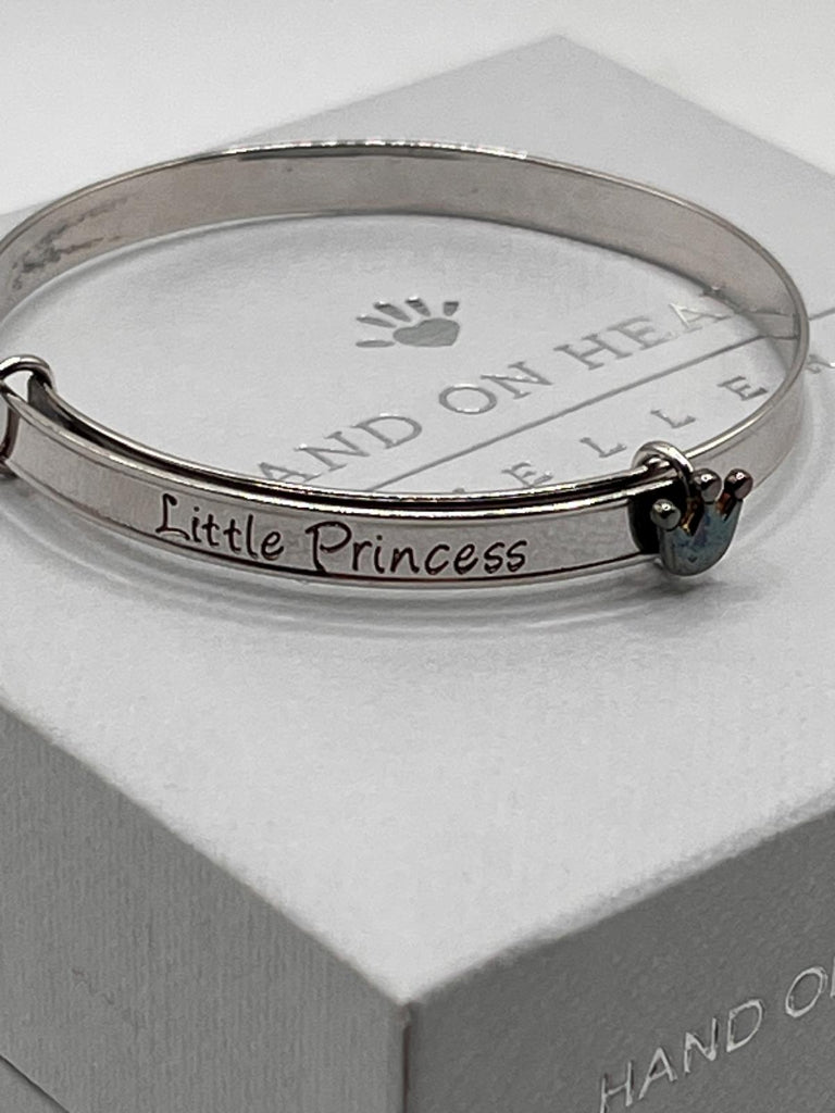 Baby Bangle - 9k White Gold & 925 Silver