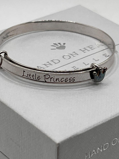 Baby Bangle - 9k White Gold & 925 Silver