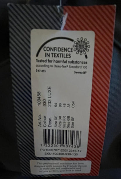 FRISTADS Grey Work Trousers - Sizing