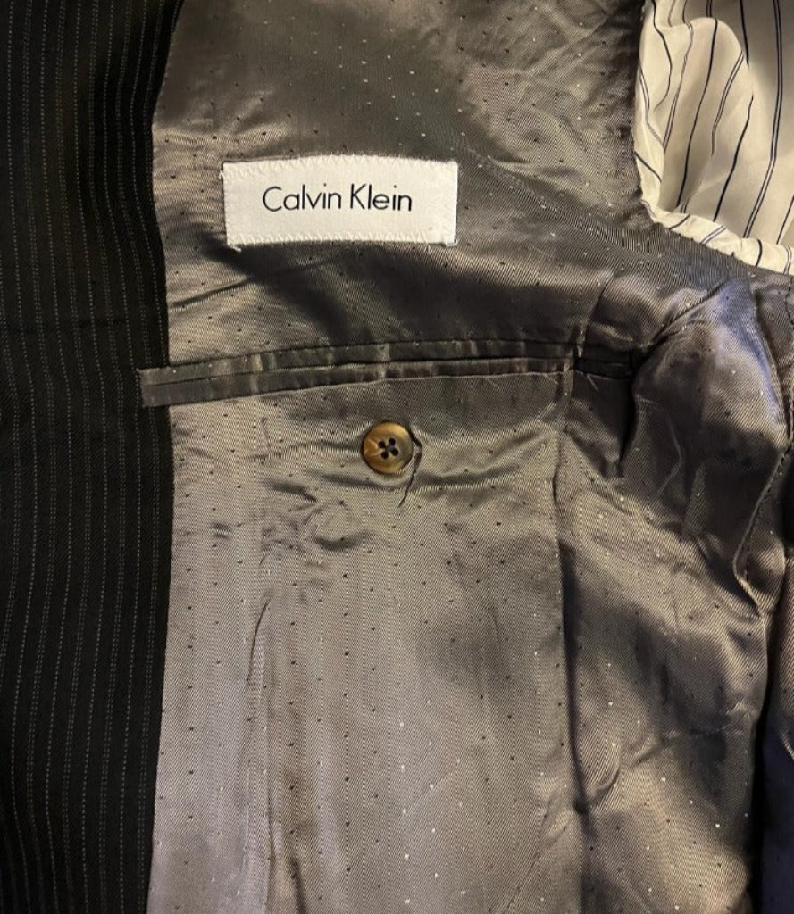 Calvin Klein S/B Black Pinstripe - Lining