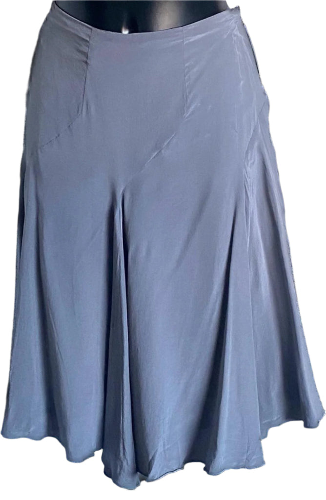 REISS Grey 100% Silk Skirt - UK14