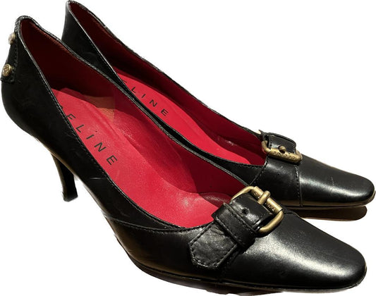 Celine Black Leather Shoes - UK4