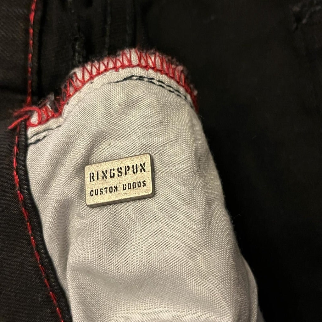 Ringspun Black Jean W34 - Metal Badge