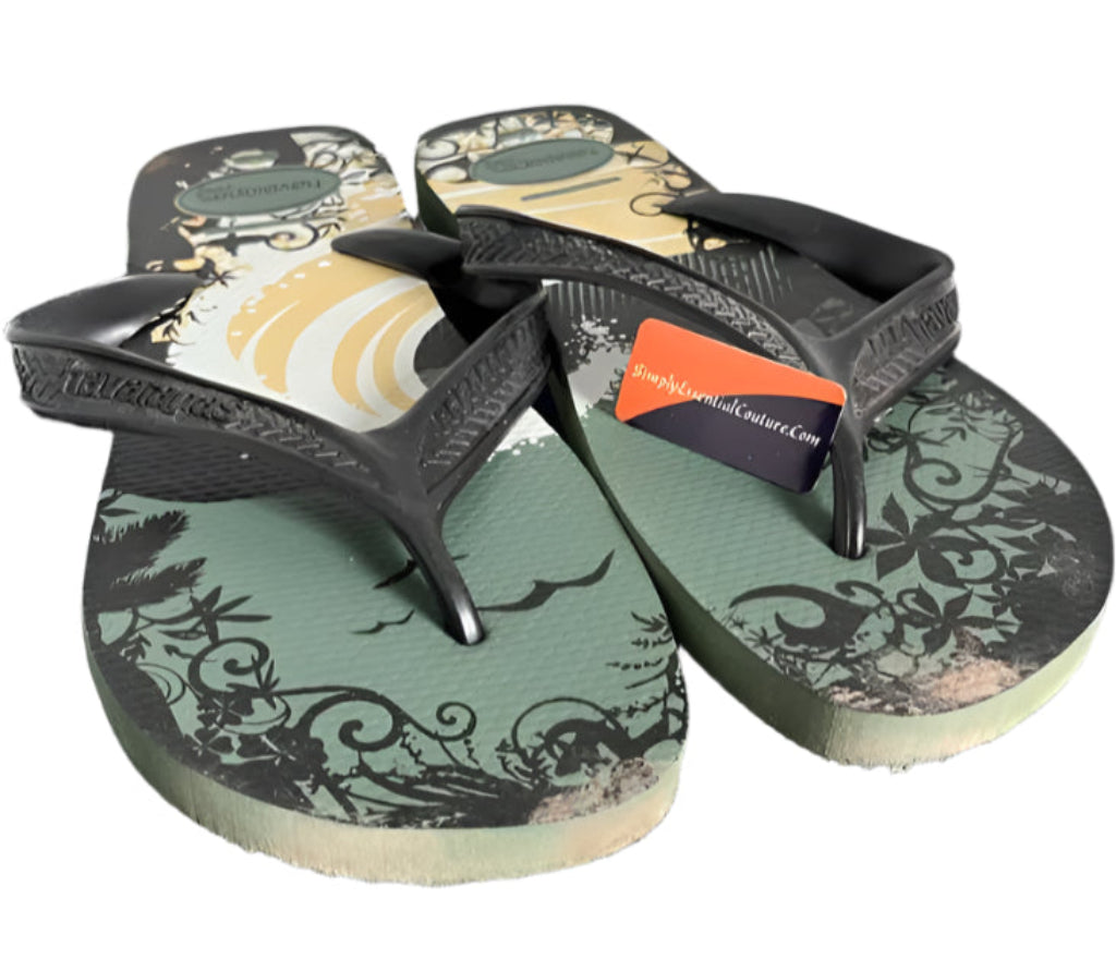 Havaianas Surf Khaki Flip Flops - UK 9