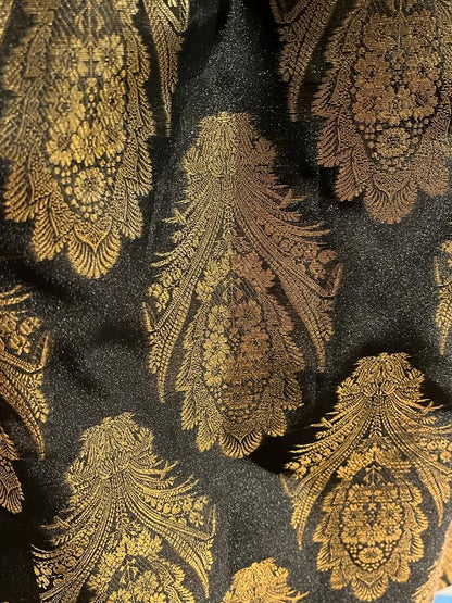 OASIS Black & Gold Dress - Pattern