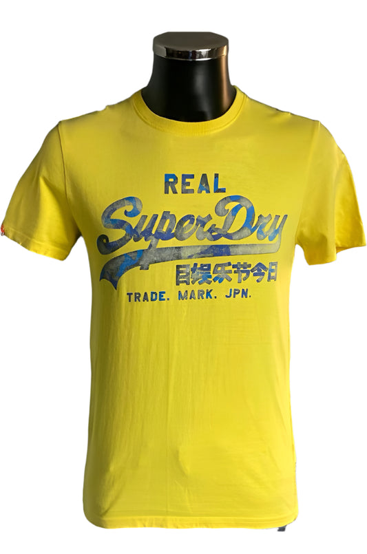 SuperDry Yellow T-Shirt size M - Pre-loved