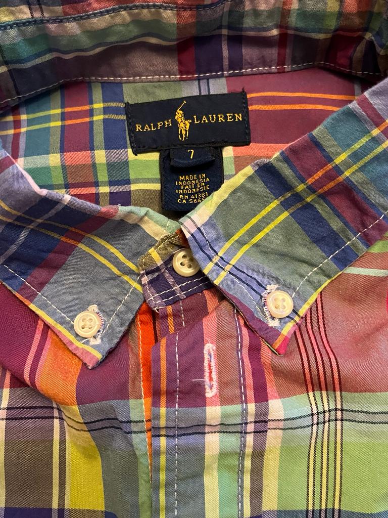 RALPH LAUREN Check Shirt - Age 7yrs