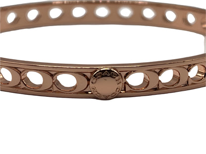 COACH Rose Gold Bangle - NEW with Dust Jacket