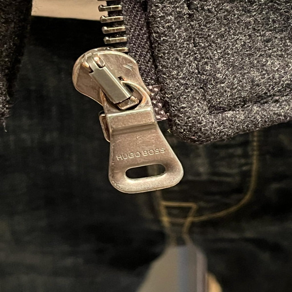 Boss Grey Wool Jacket - UK L - Zipper
