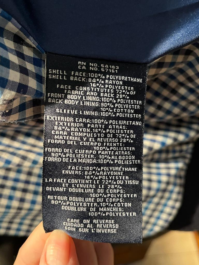Tommy Hilfiger Navy Jacket  - Material Mix