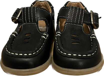 Start-Rite Navy Booster Shoes size UK4H. NEW in Box