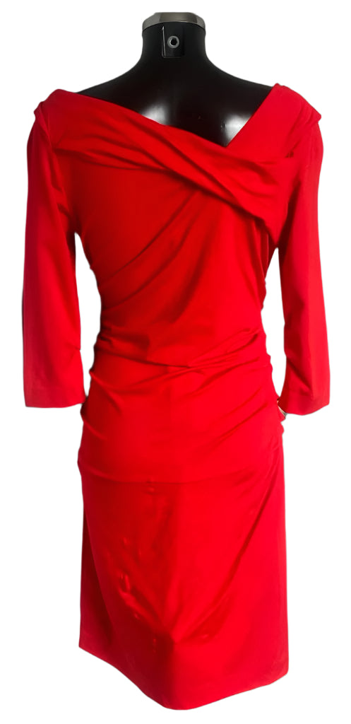 Diane von Furstenberg Red Bentley Dress Size L - Pre-loved