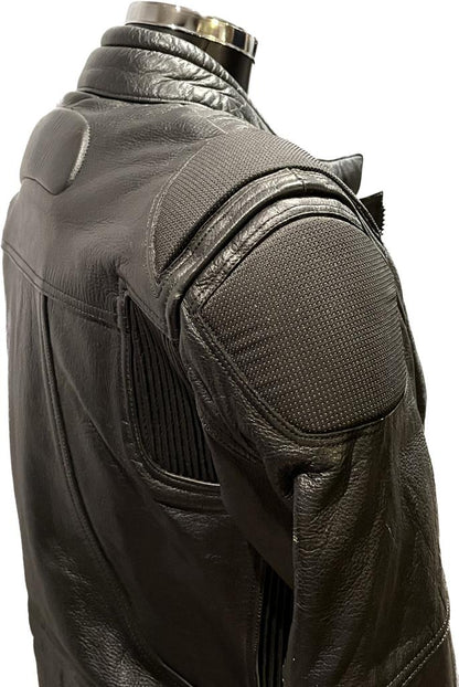 Alpine Wear Leather Biker Jacket - UK 14 -  Pre-loved