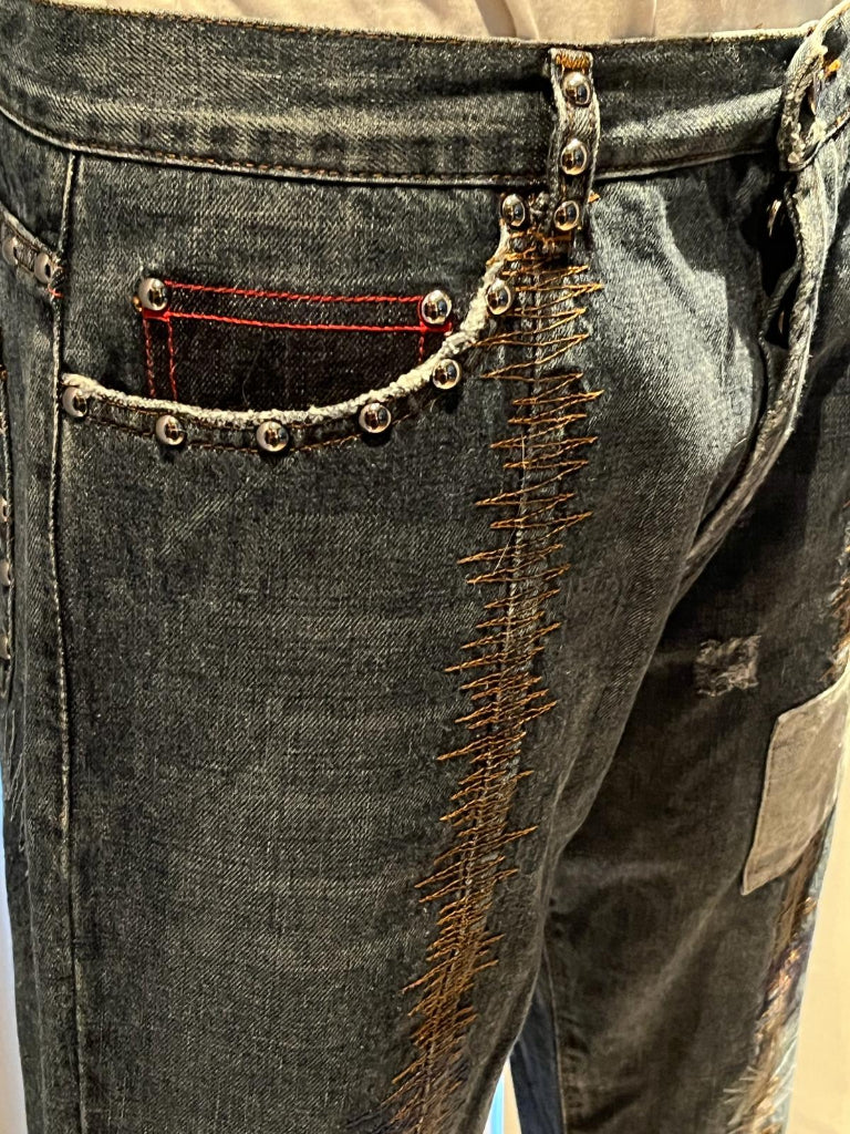 Boss Red Label Patch Jeans W34 - Stitch Detail
