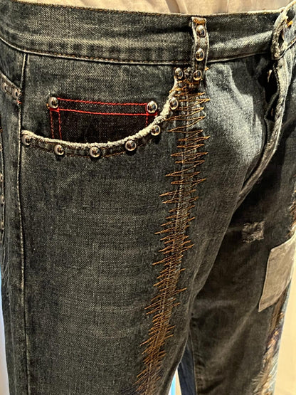 Boss Red Label Patch Jeans W34 - Stitch Detail