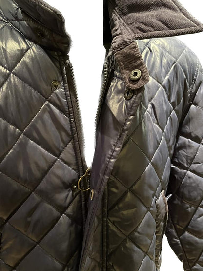 Barbour Navy Quilted Jacket - Size L