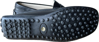 Step2 Black Buddy Leather Girls Loafers size UK1 to UK3 EU33 to EU35.  NEW in Box