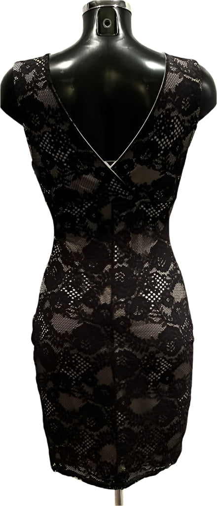 Lipsy Black Lace Dress - Size 10