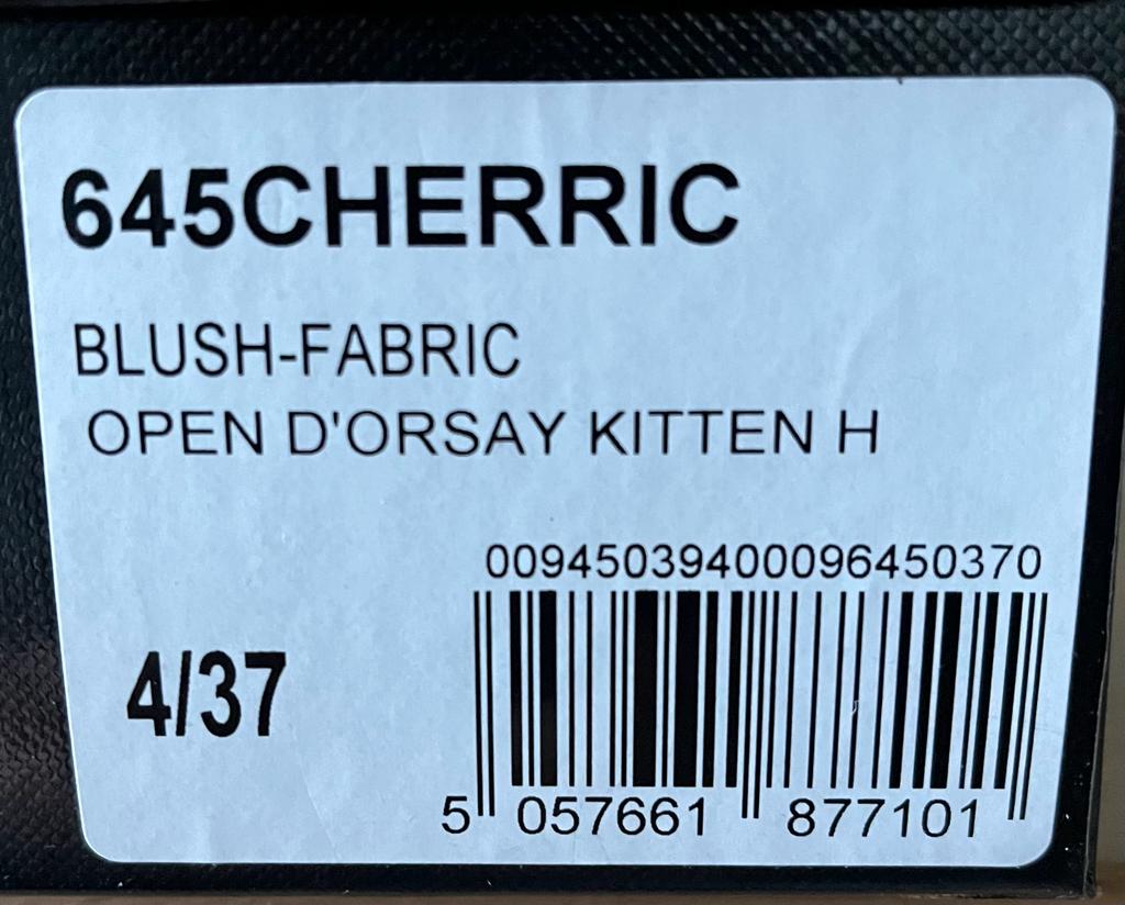 Dune Blush Fabric Open D'Orsay Shoes